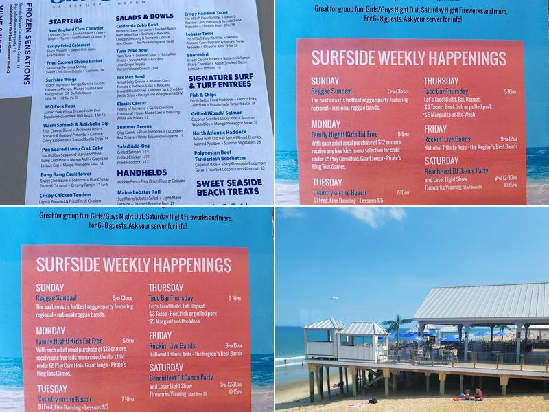 SurfSide Menu