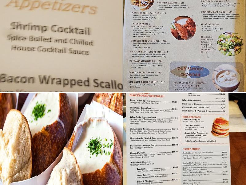 Breakers Restaurant Menu