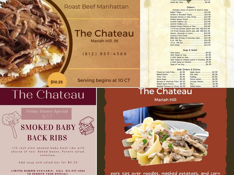 The Chateau Menu