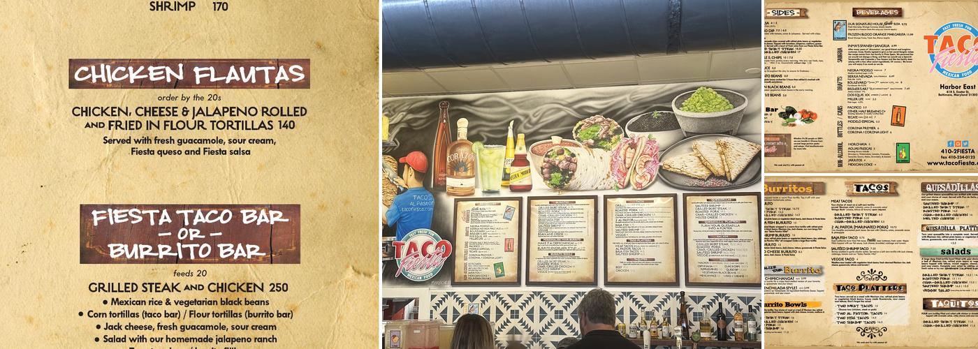 Taco Fiesta Menu
