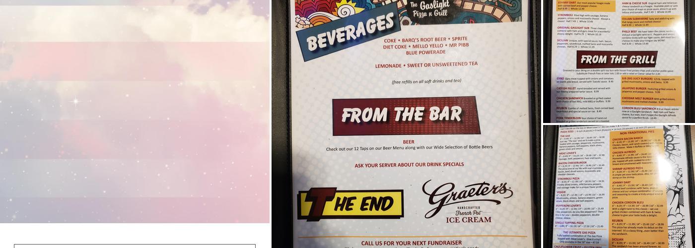 Gaslight Pizza & Grill Menu