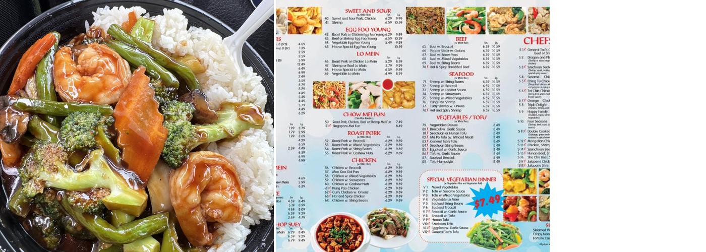 China Chef Menu