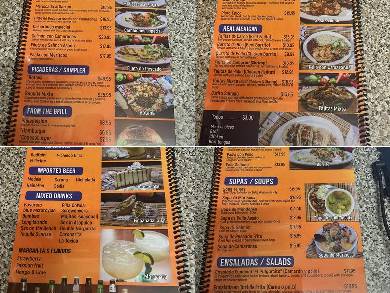 El Pulgarcito Grill Menu