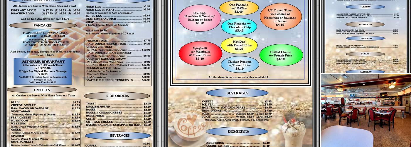 Overlea Diner Menu
