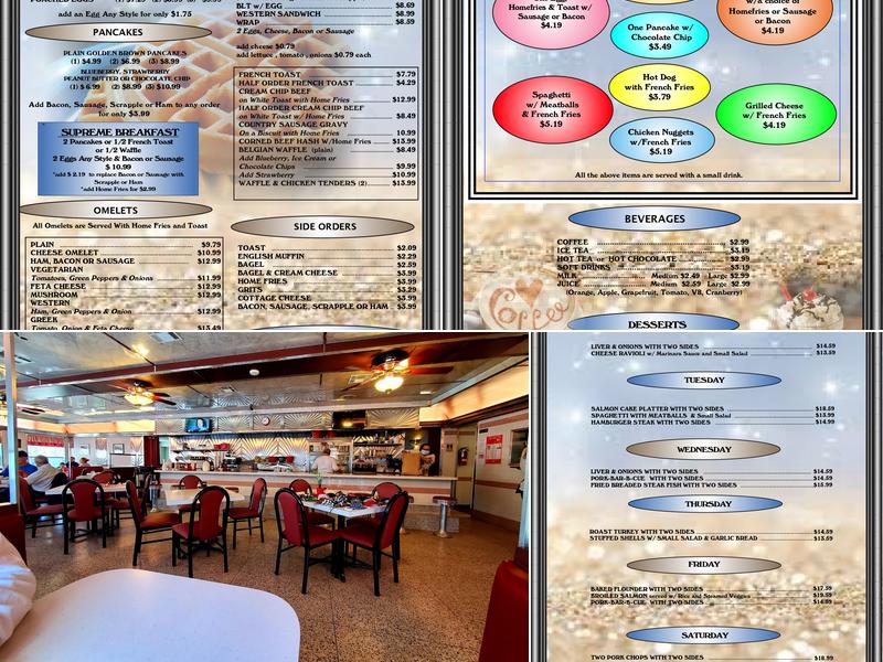 Overlea Diner Menu