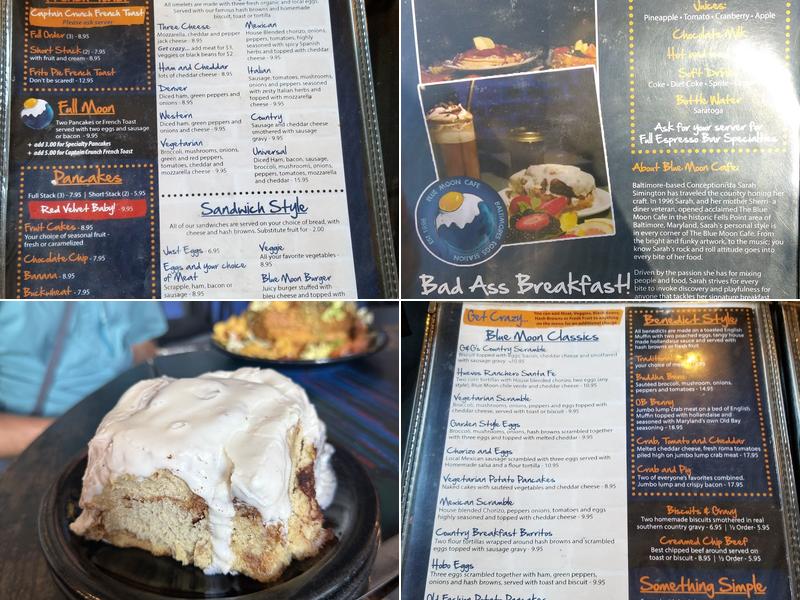 Blue Moon Too Menu