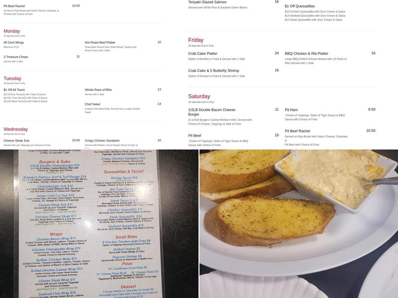 Brewers Landing Menu