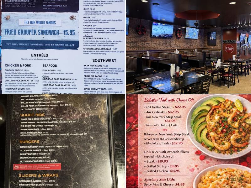 Jilly's Menu