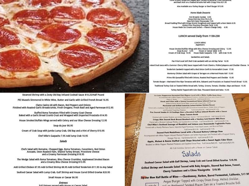 Latitude 38 Menu
