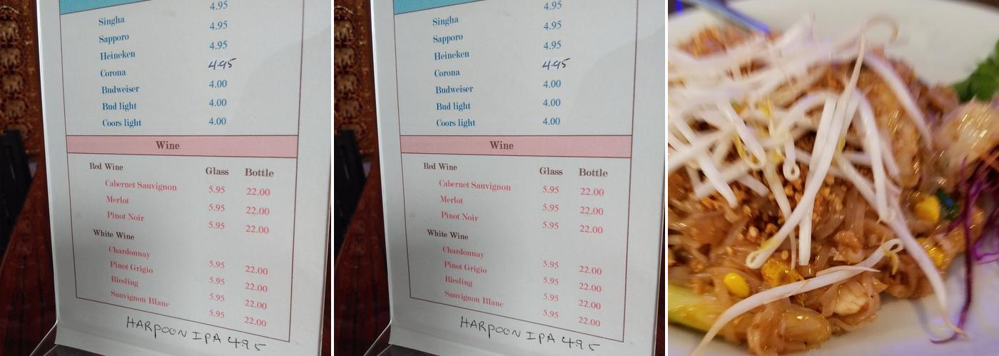 Thai Taste Menu