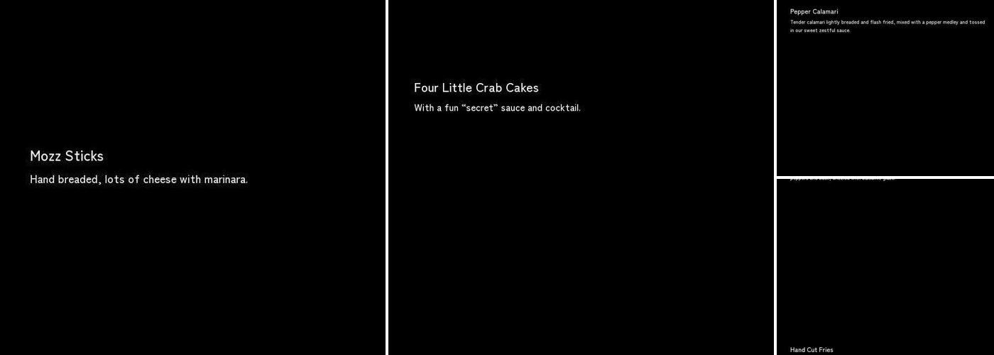 Coal Fire Pizza Menu