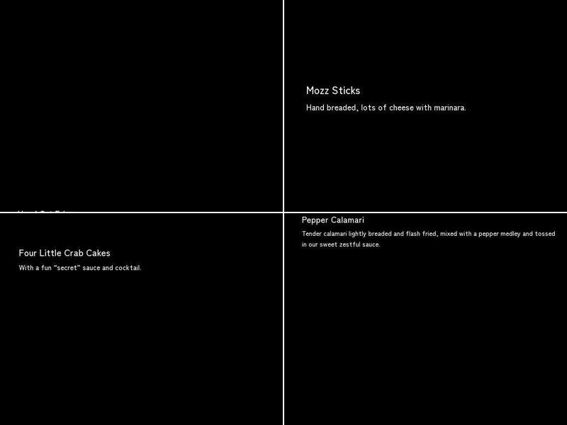 Coal Fire Pizza Menu