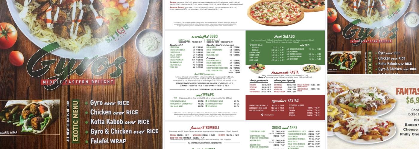 Pizza Boli's Menu