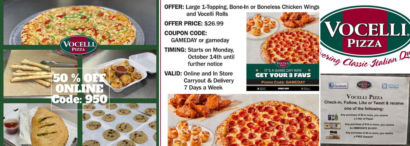 Vocelli Pizza Menu
