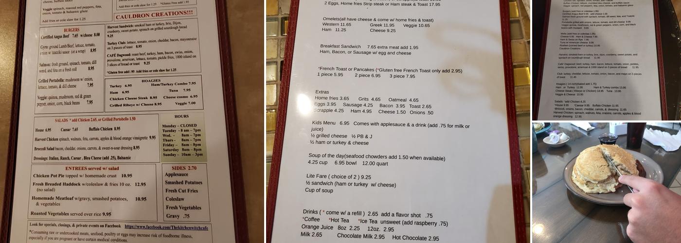 Kitchen Witch Menu