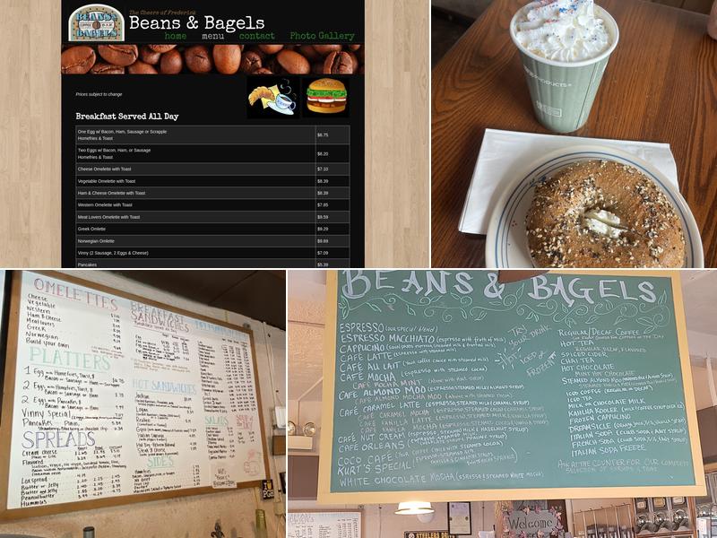 Beans & Bagels Menu