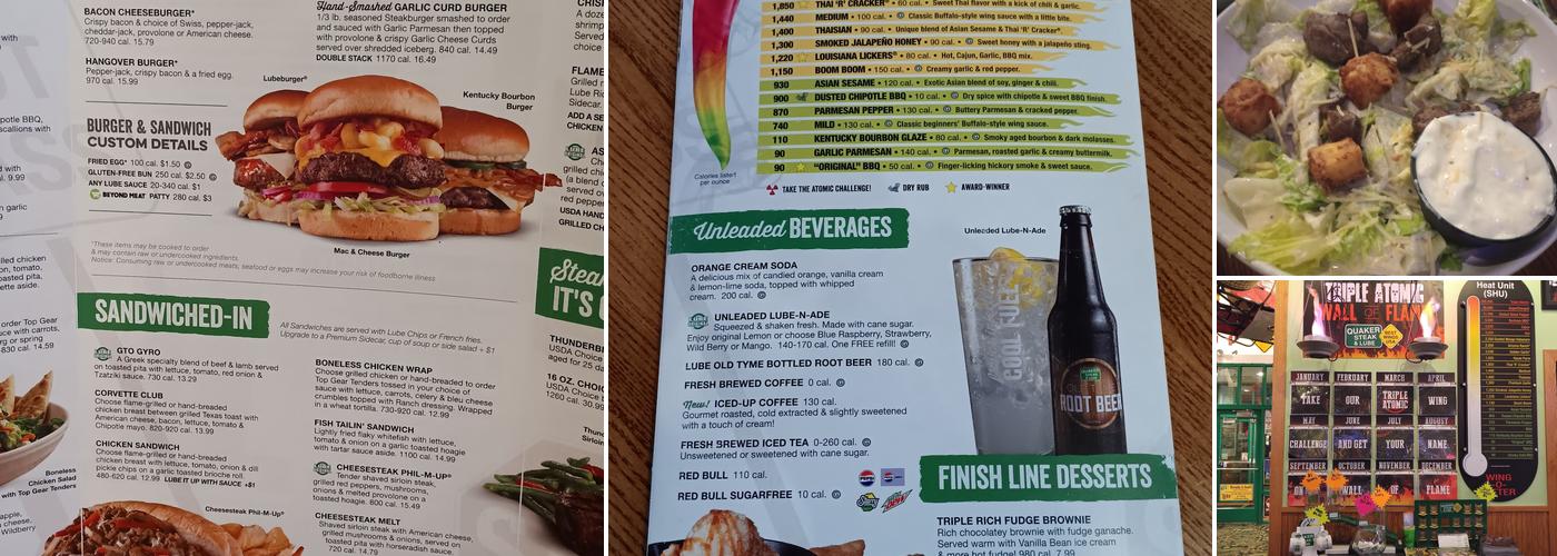 Quaker Steak & Lube Menu