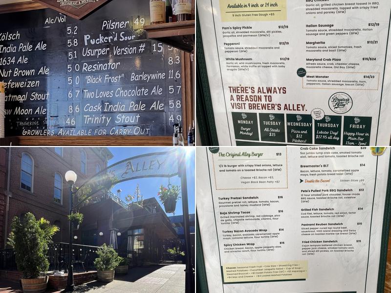 Brewer's Alley Menu
