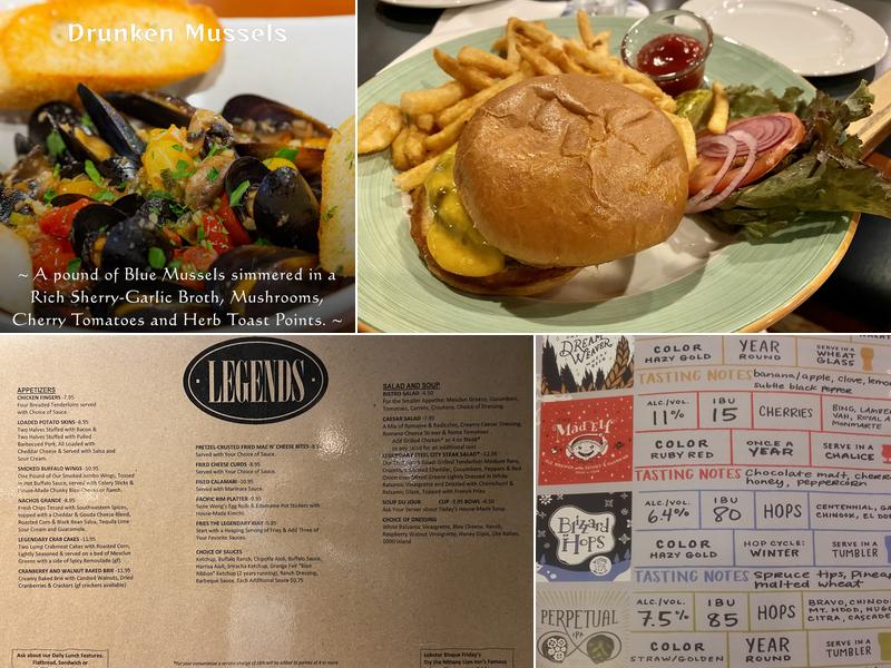 Legends Pub Menu