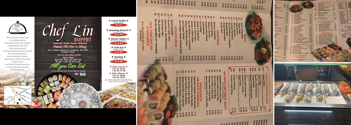 Chef Lin Buffet Menu