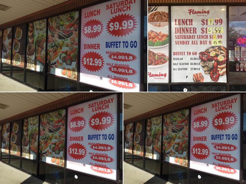 Flaming Grill & Buffet Menu