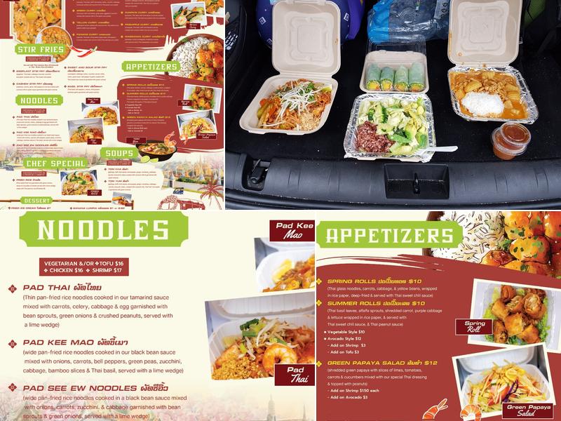 Tuk Tuk Thai Food Truck Menu