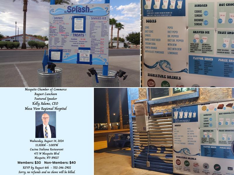 Splash Pad Menu