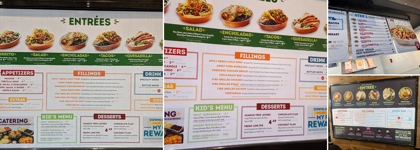Cafe Rio Fresh Modern Mexican Menu