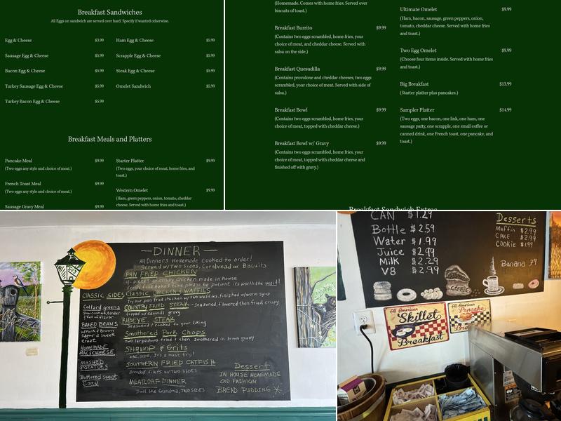 Fifth Avenue breakfast and lunch restaurant Menu