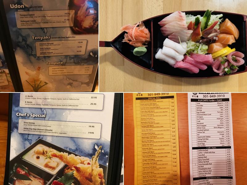 Moby Dick Sushi Menu