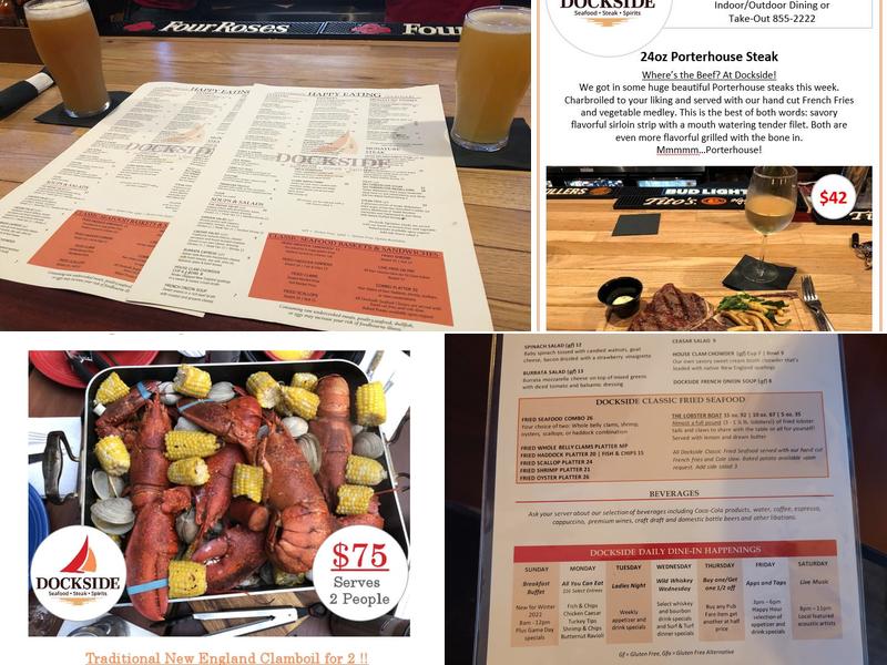 Dockside Restaurant Menu