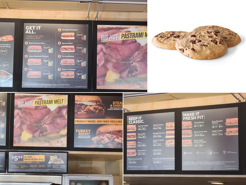 Subway Menu