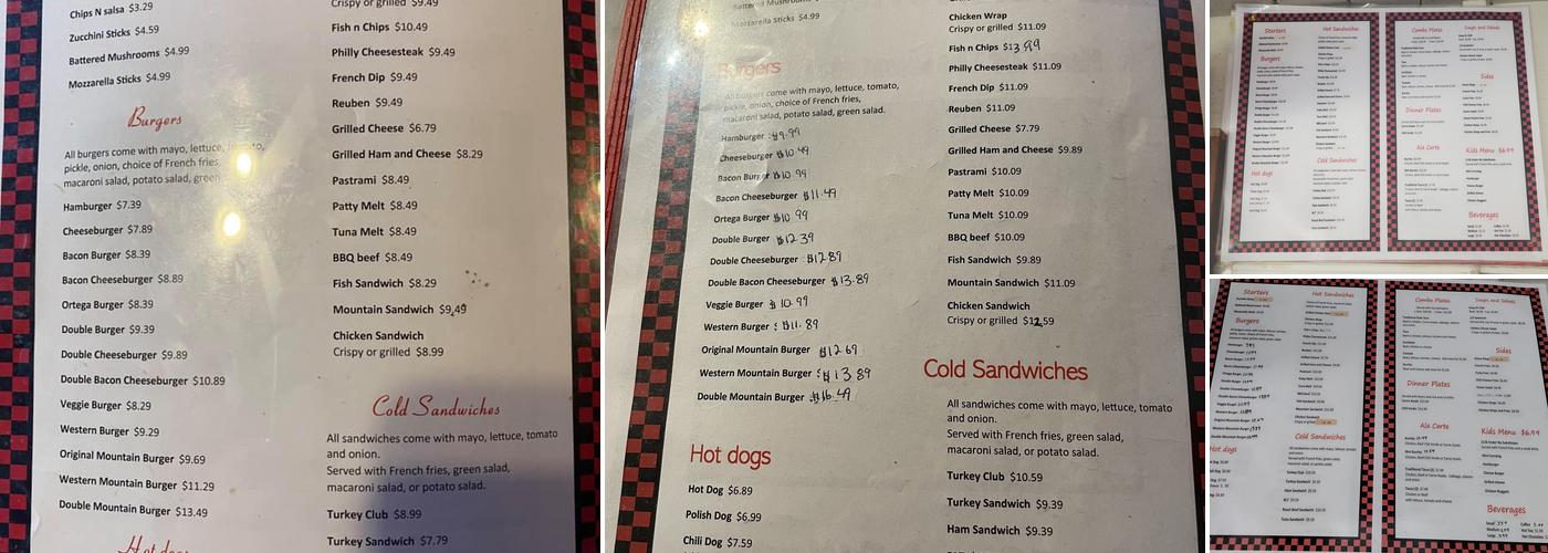 Robert's Frosty Menu