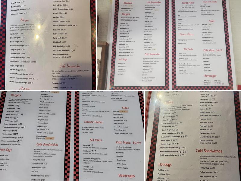 Robert's Frosty Menu
