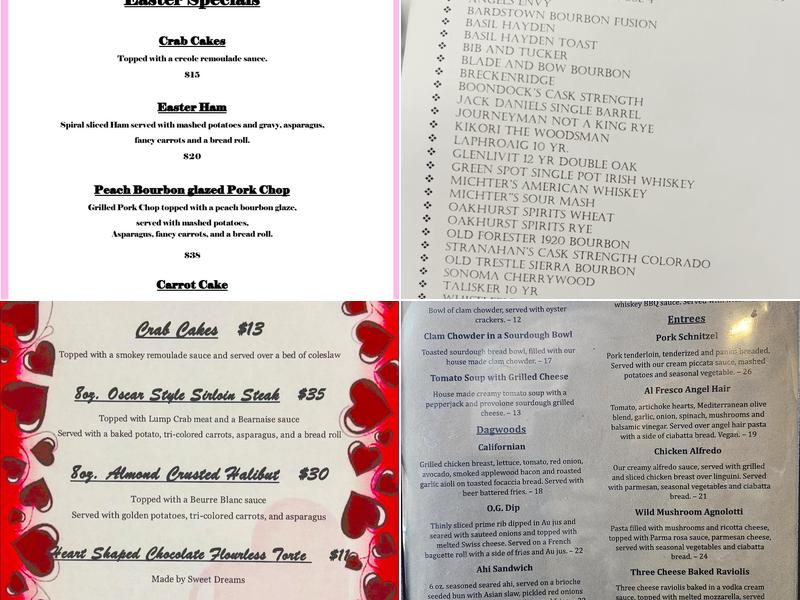 Oakhurst Grill & Whiskey 41 Lounge Menu