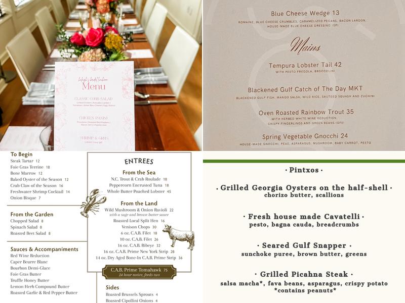 C'sons Restaurant Menu