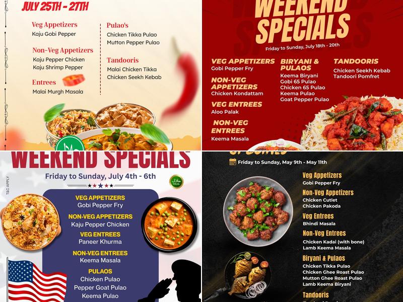 Paradise Biryani Pointe Menu