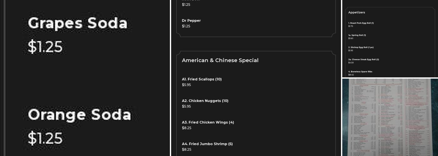 China Kitchen Menu