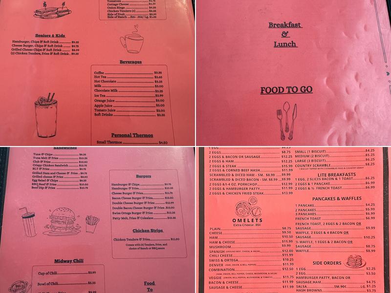 Midway Cafe Menu