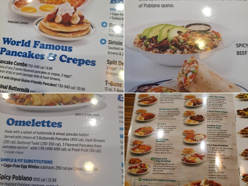 IHOP Menu