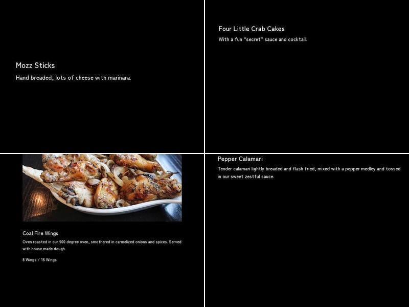 Coal Fire Menu