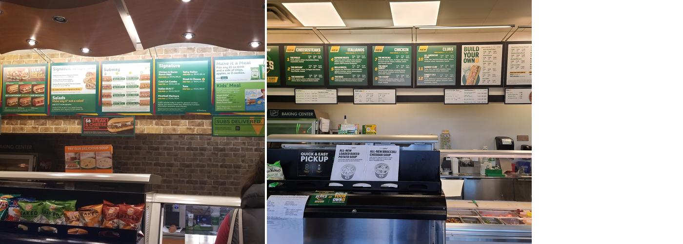 Subway Menu