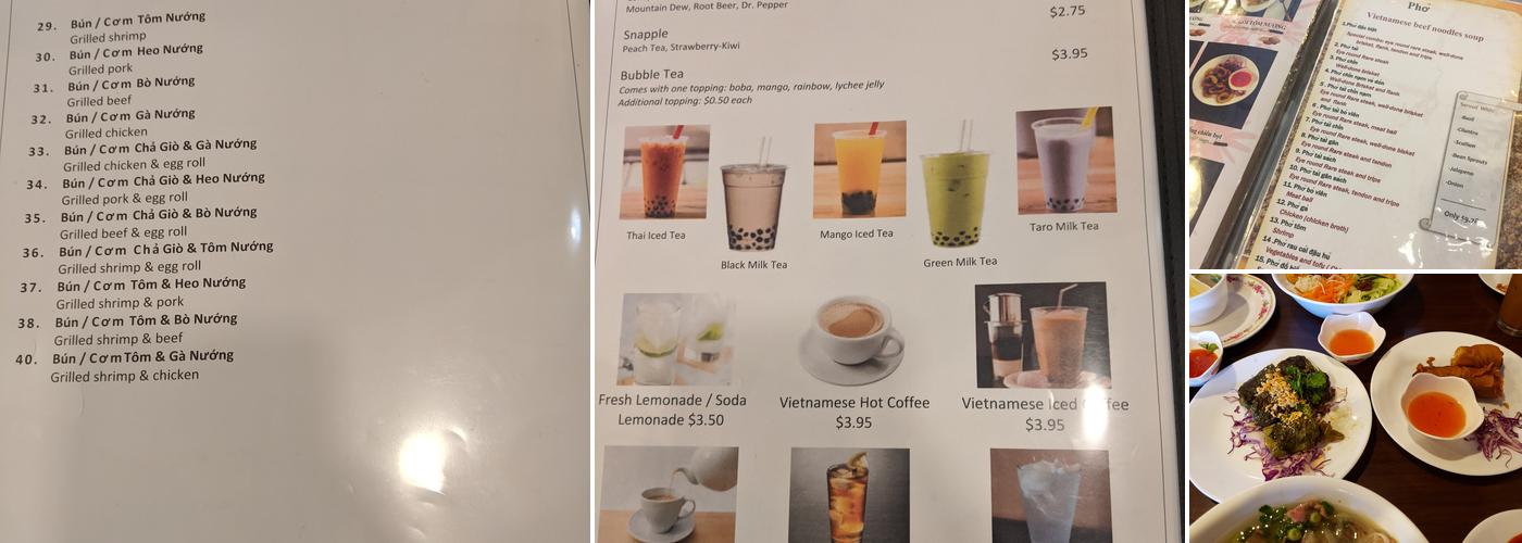 Life Pho Menu
