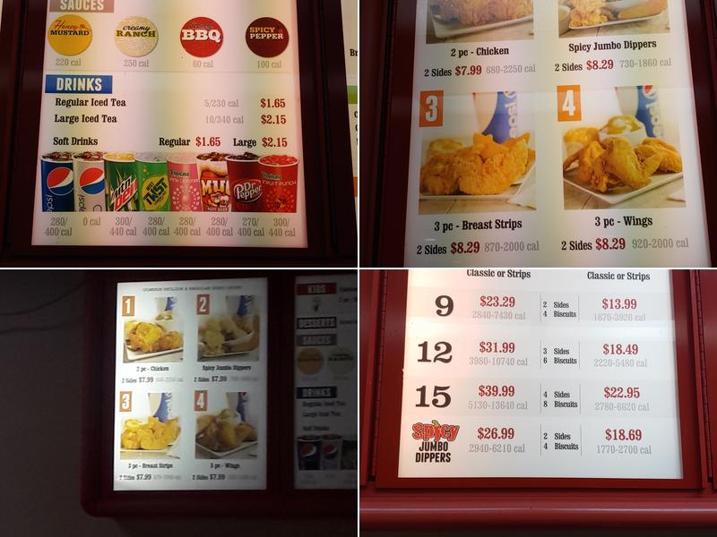 Lee's Famous Recipe Chicken Menu