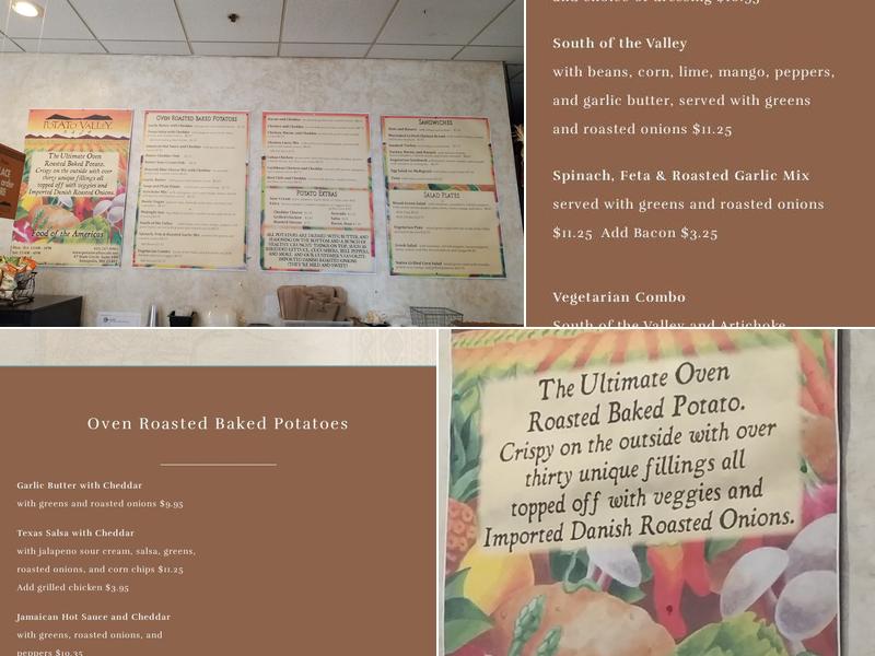 Potato Valley Café Menu