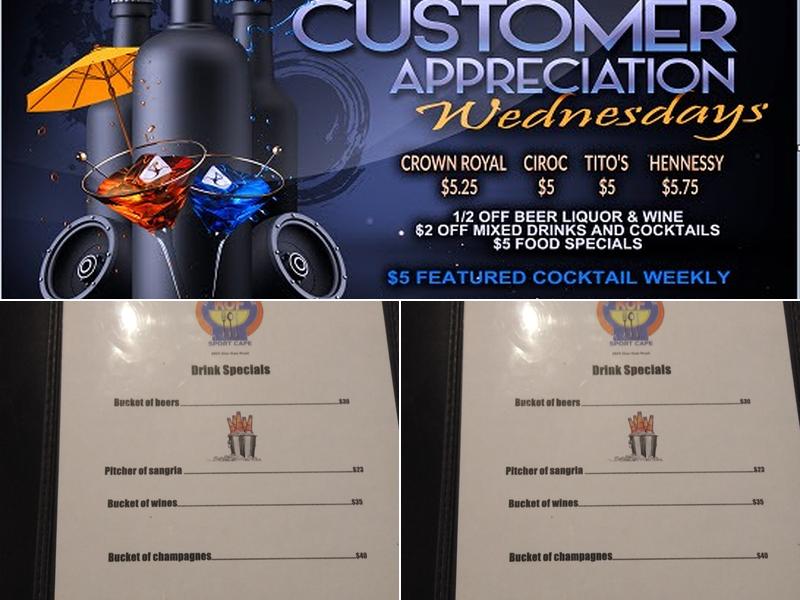 Half Note Restaurant & Lounge Menu