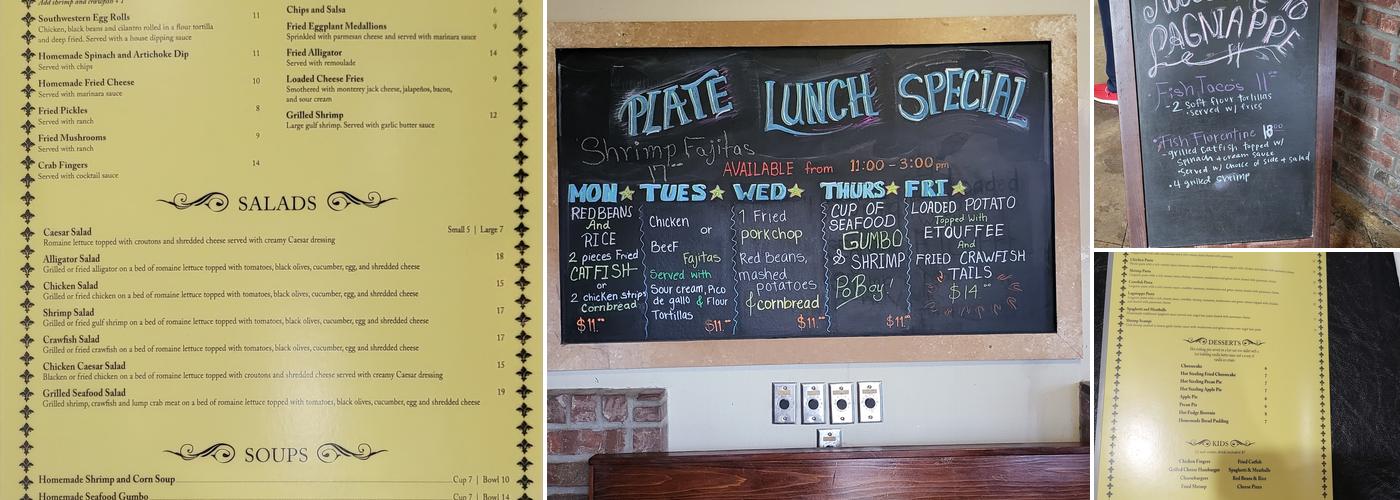 Lagniappe Menu