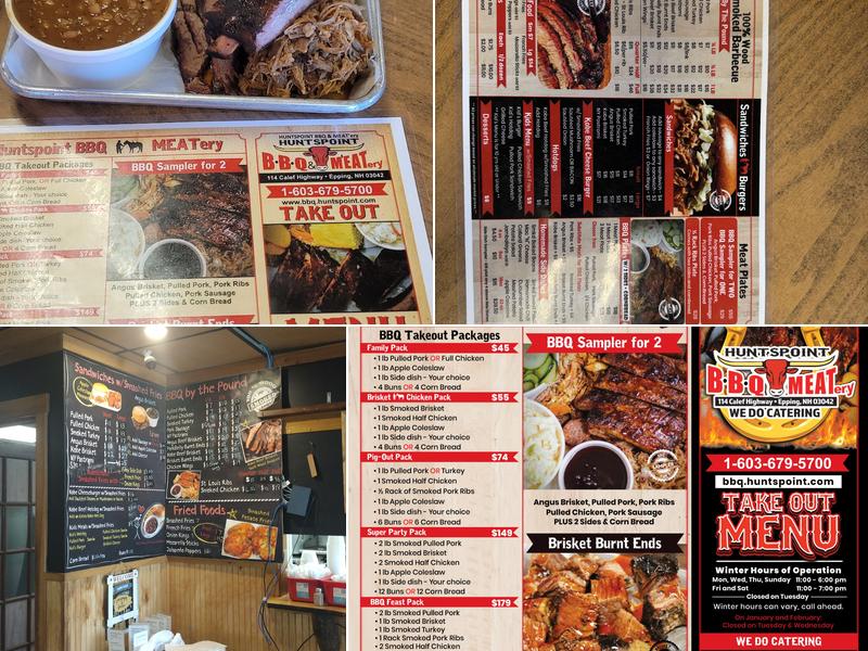 Huntspoint BBQ and Meat'ery Menu