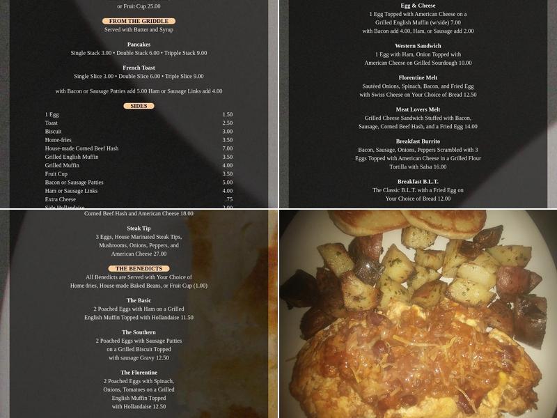 Benson's Cafe Menu