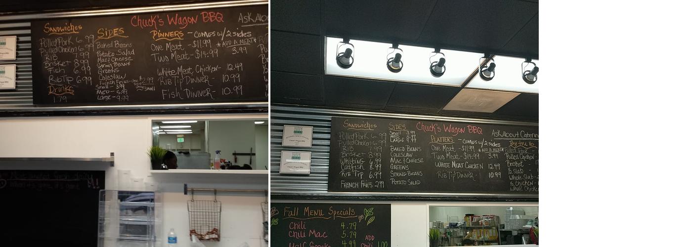 Chuck’s Wagon BBQ Menu